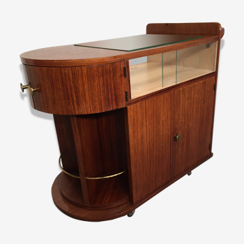 Bar on wheels 40/50s in rosewood