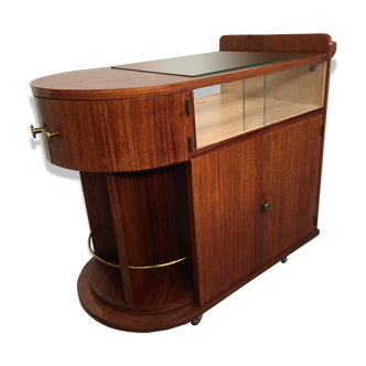 Bar on wheels 40/50s in rosewood