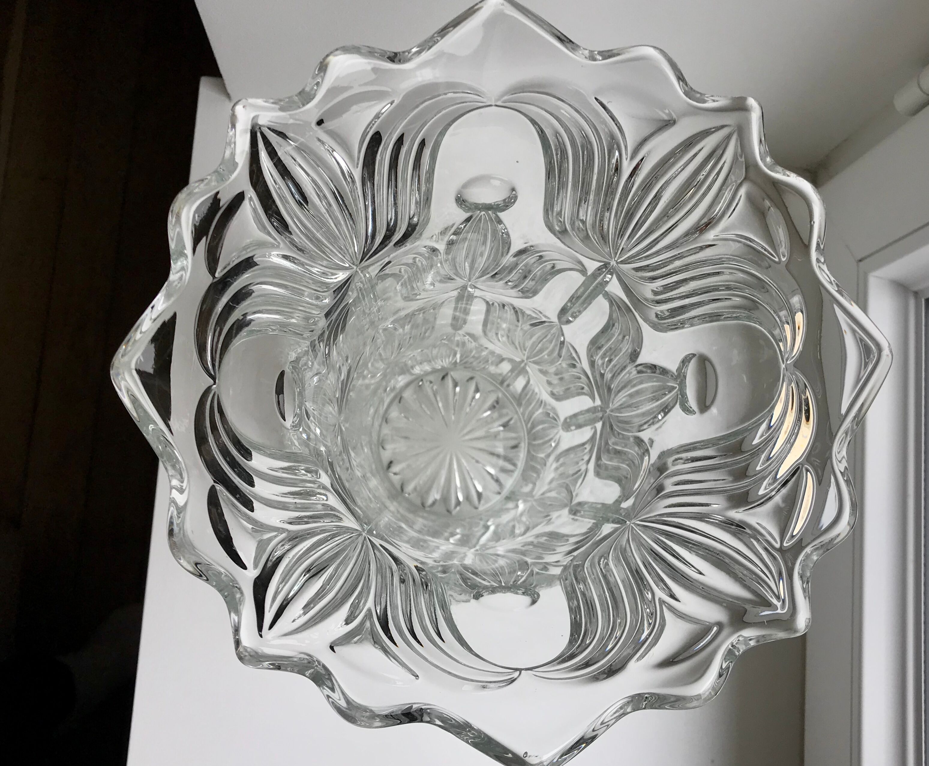 Large glass vase 50s