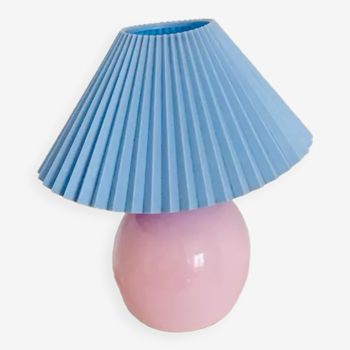 Vintage pleated lampshade ball lamp