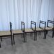 Ensemble de 6 chaises de salle à manger en bois de hêtre vintage / Style scandinave des années 50