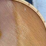 Vintage rattan roundtable