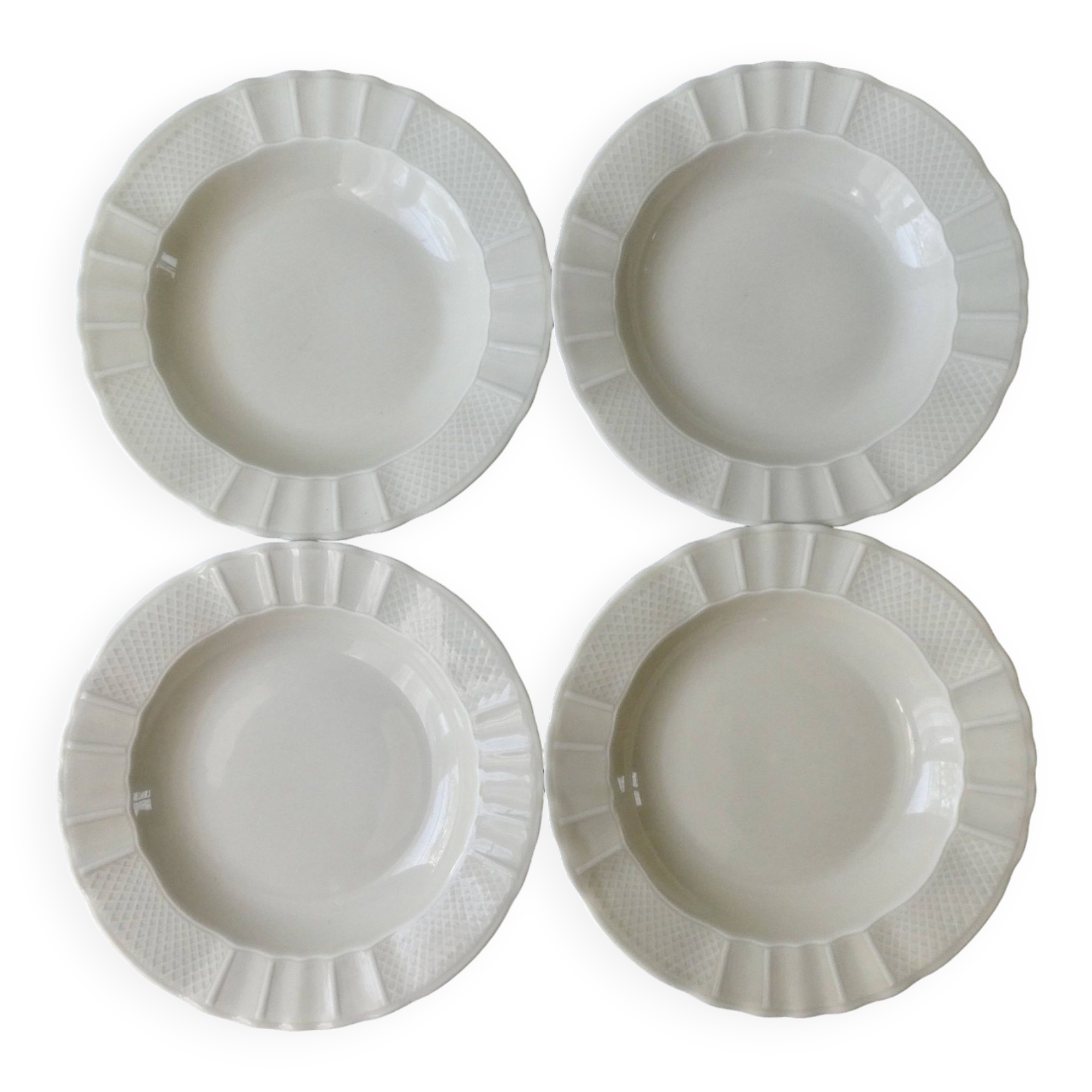 4 soup plates Bernardaud B&Co Limoges France