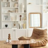 Table basse en marbre terracotta