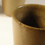 Set of 6 stoneware cups 1970