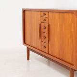 Buffet à portes tambour par Svend Dyrlund (Danemark, années 1960).