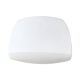 White glass ceiling lamp Kamenický Šenov, Czechoslovakia 1970s