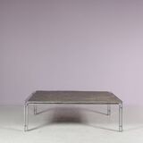 1980s Coffee table with slate stone by Hank Kwint for Metaform, Netherland