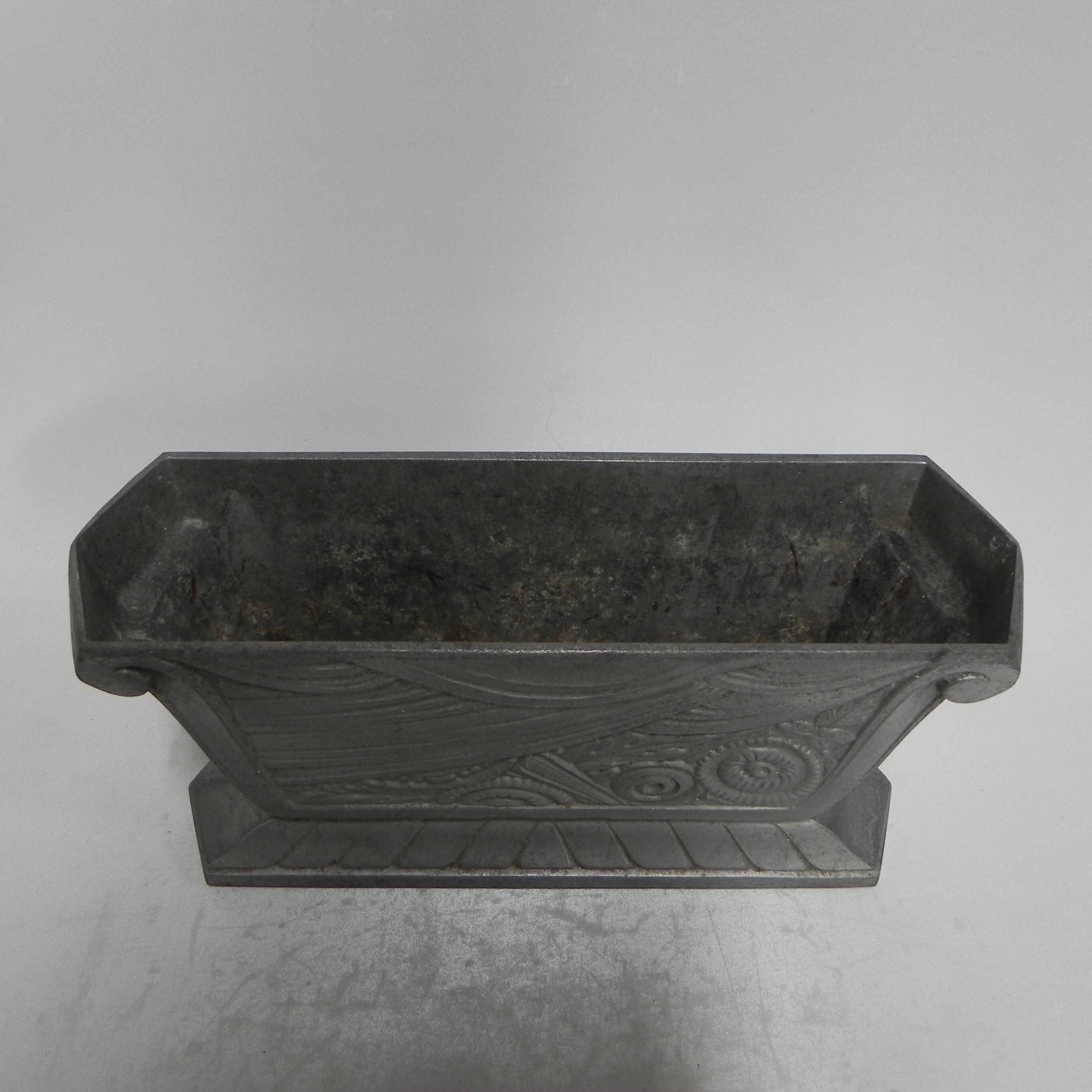 Aluminum art deco vase