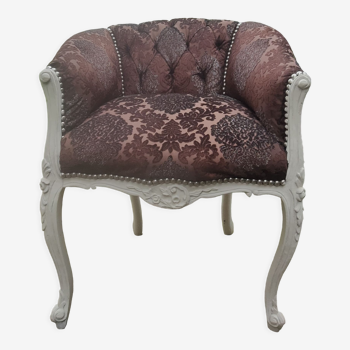 Handmade Louis XV Cabriolet armchair