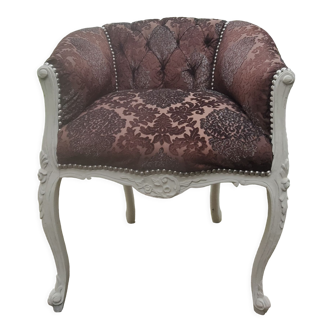 Handmade Louis XV Cabriolet armchair
