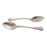 Cailar Bayard - 2 small metal coffee spoons in the violin-shaped Chinon model.