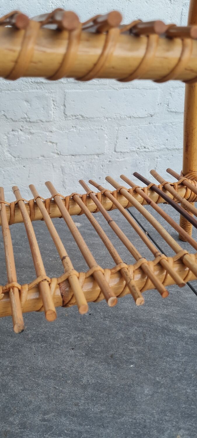 Rattan bedside table 1960