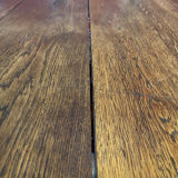 Oval solid oak table