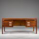 Mid-century modern Danish desk in teak from Dyrlund, 1960s