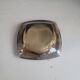 Vintage square smoked glass ashtray