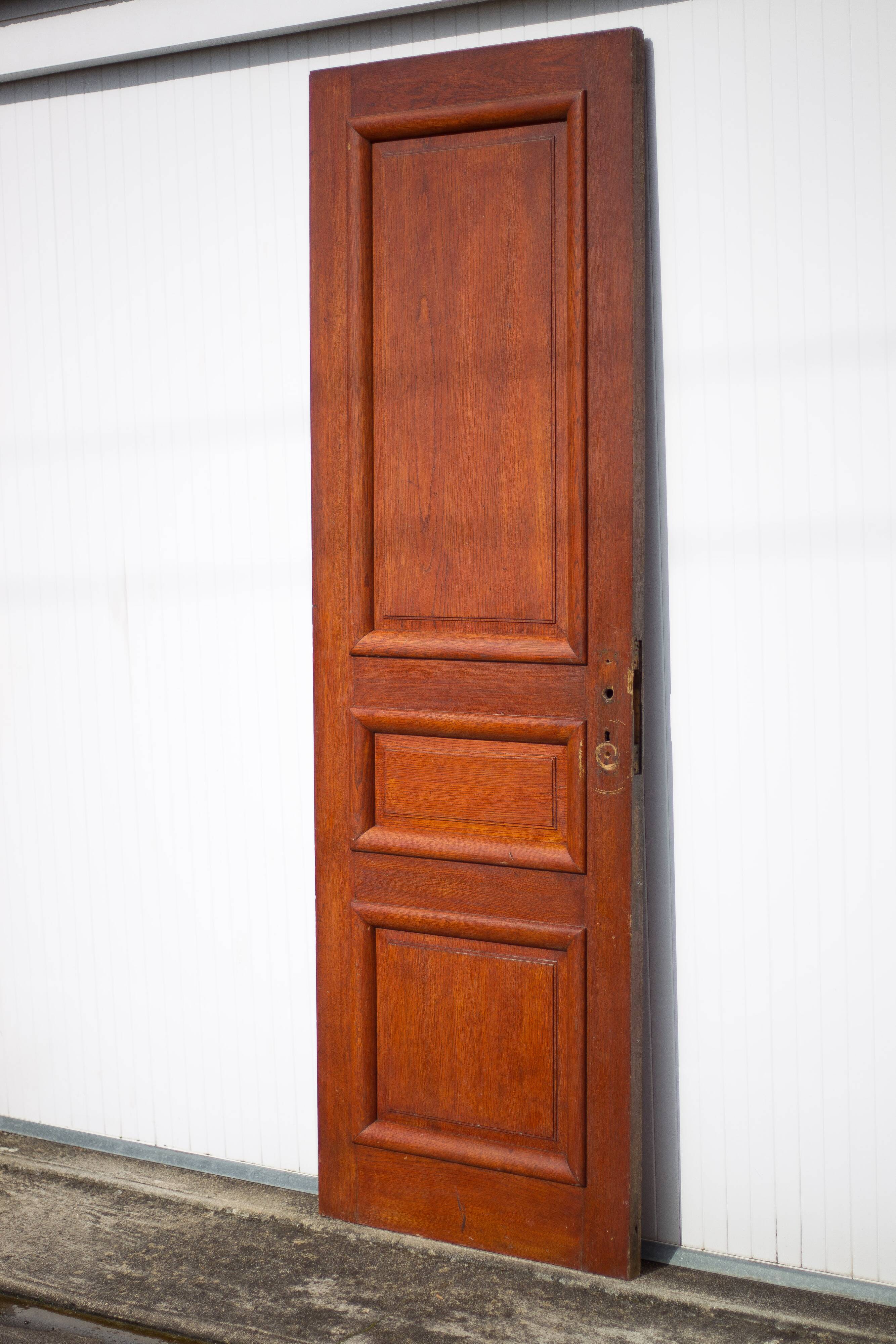 Old door, old wooden door, large vintage door, interior door, artisanal door, 50's