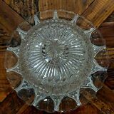 Vintage pressed glass bell jar