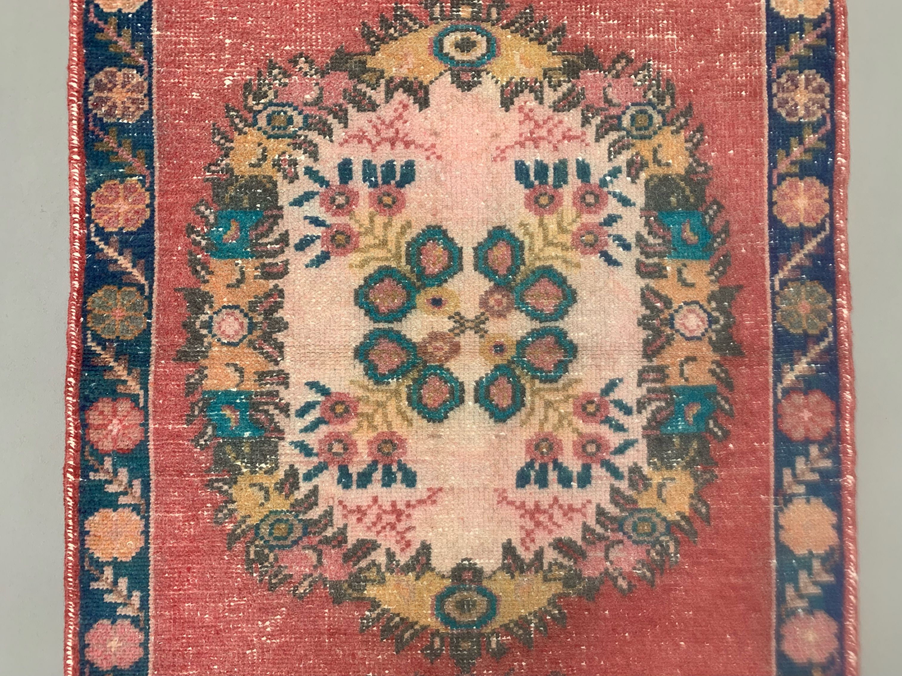 Vintage turkish oushak rug 160x89 cm carpet