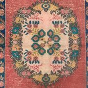 Vintage turkish oushak rug 160x89 cm carpet