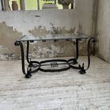 Table basse des années 80 style brutaliste