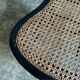 Napoleon III chair in black wood, mother-of-pearl and caning no. 1