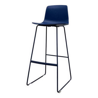 Tabouret haut Lottus de chez Enea Bleu