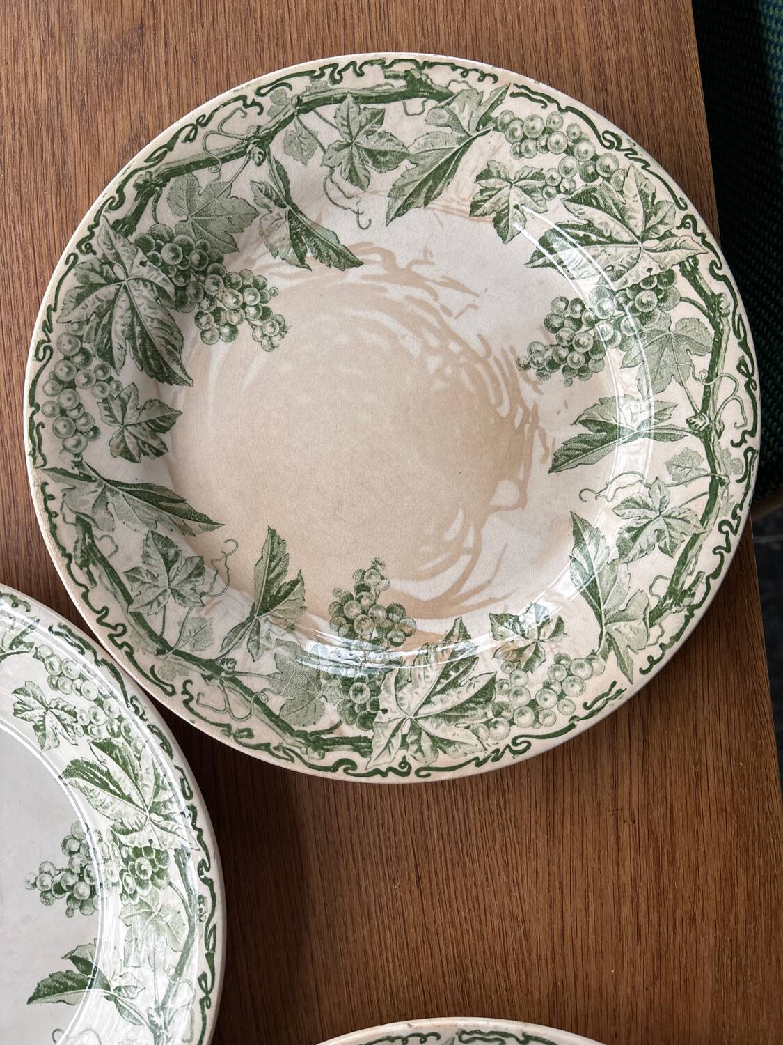 Set of 5 old plates