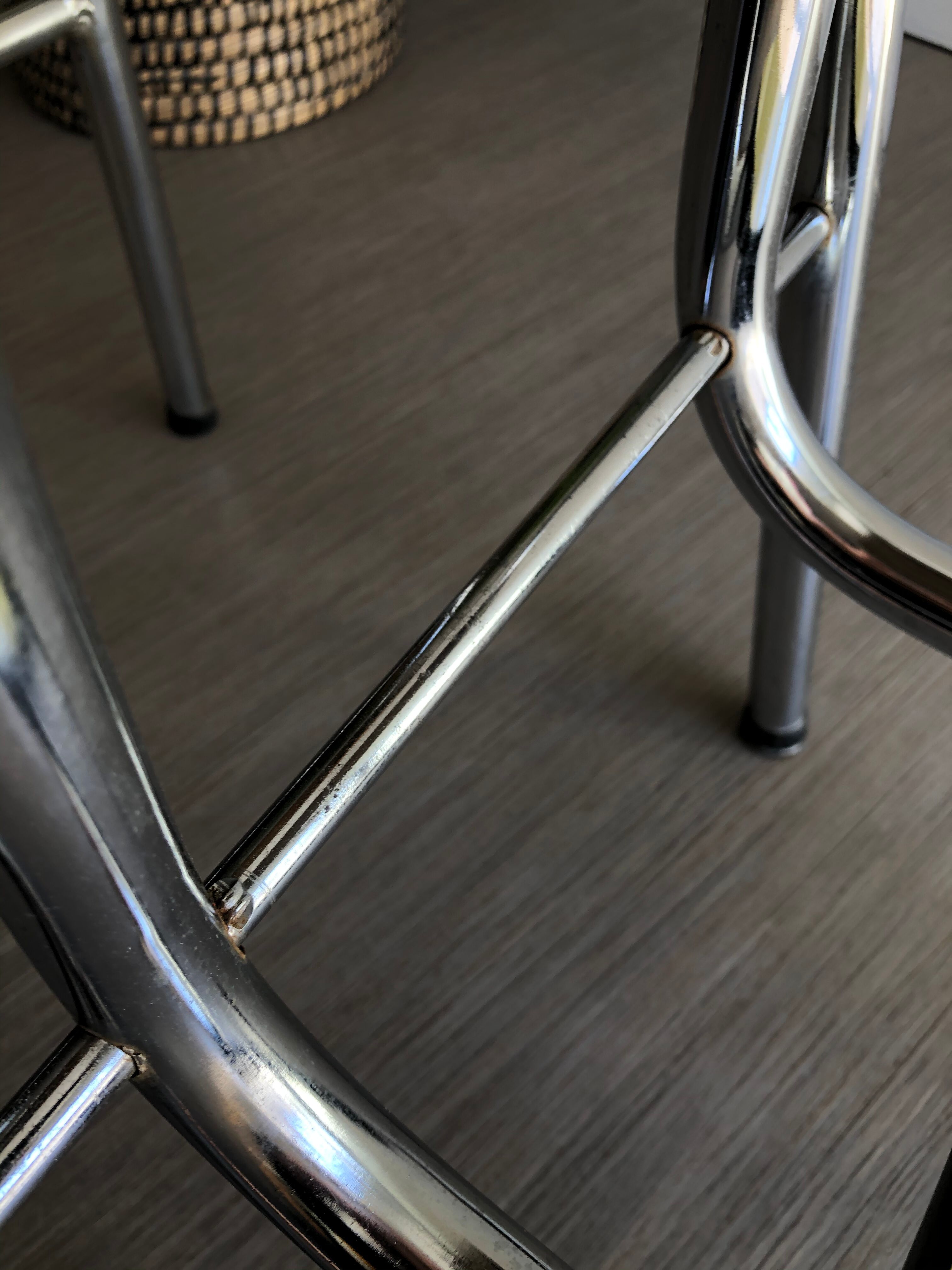 Yellow formica foot walk