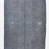 Shades of gray & silver vintage kilim rug