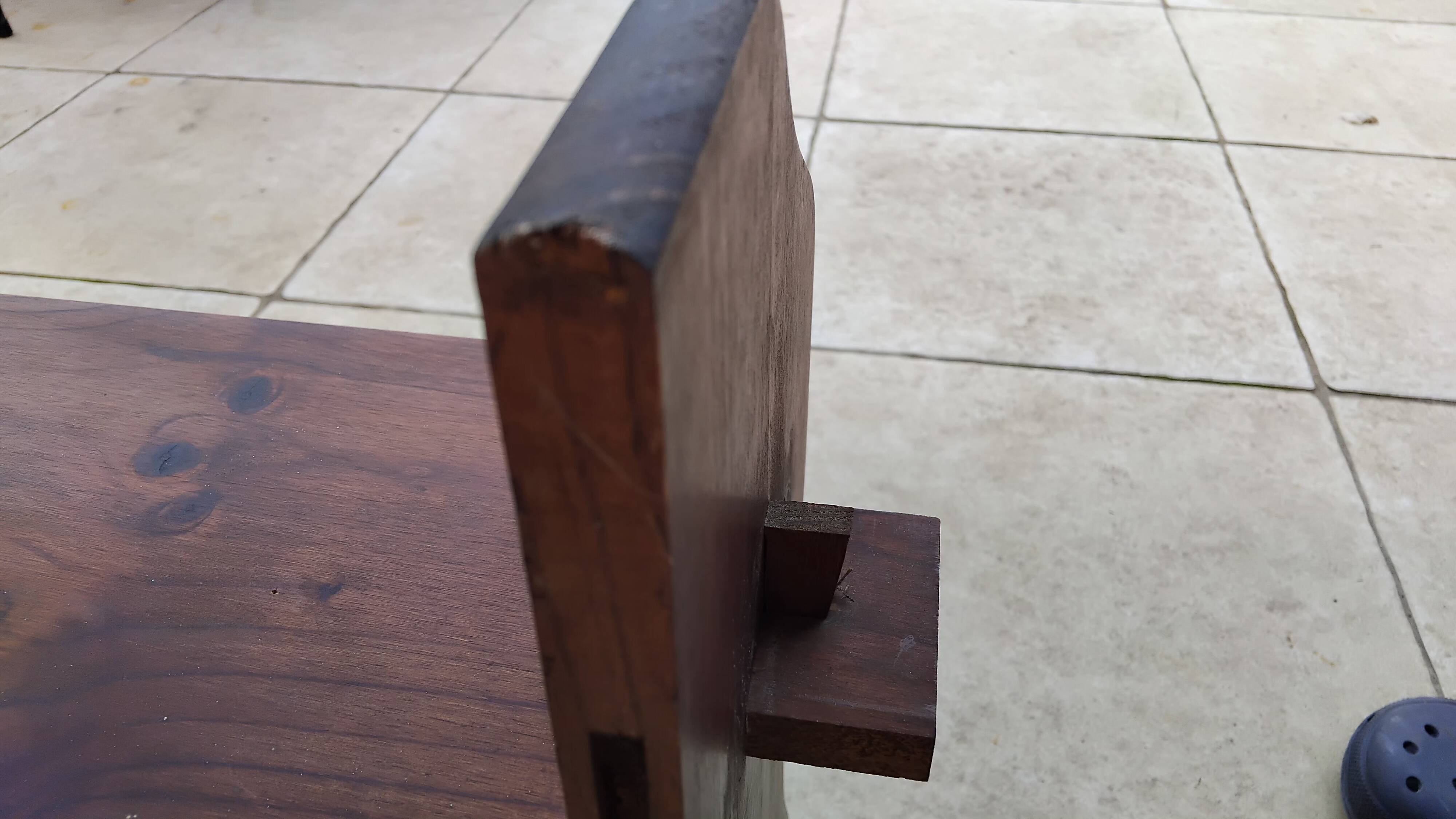 Antique wooden wall shelf
