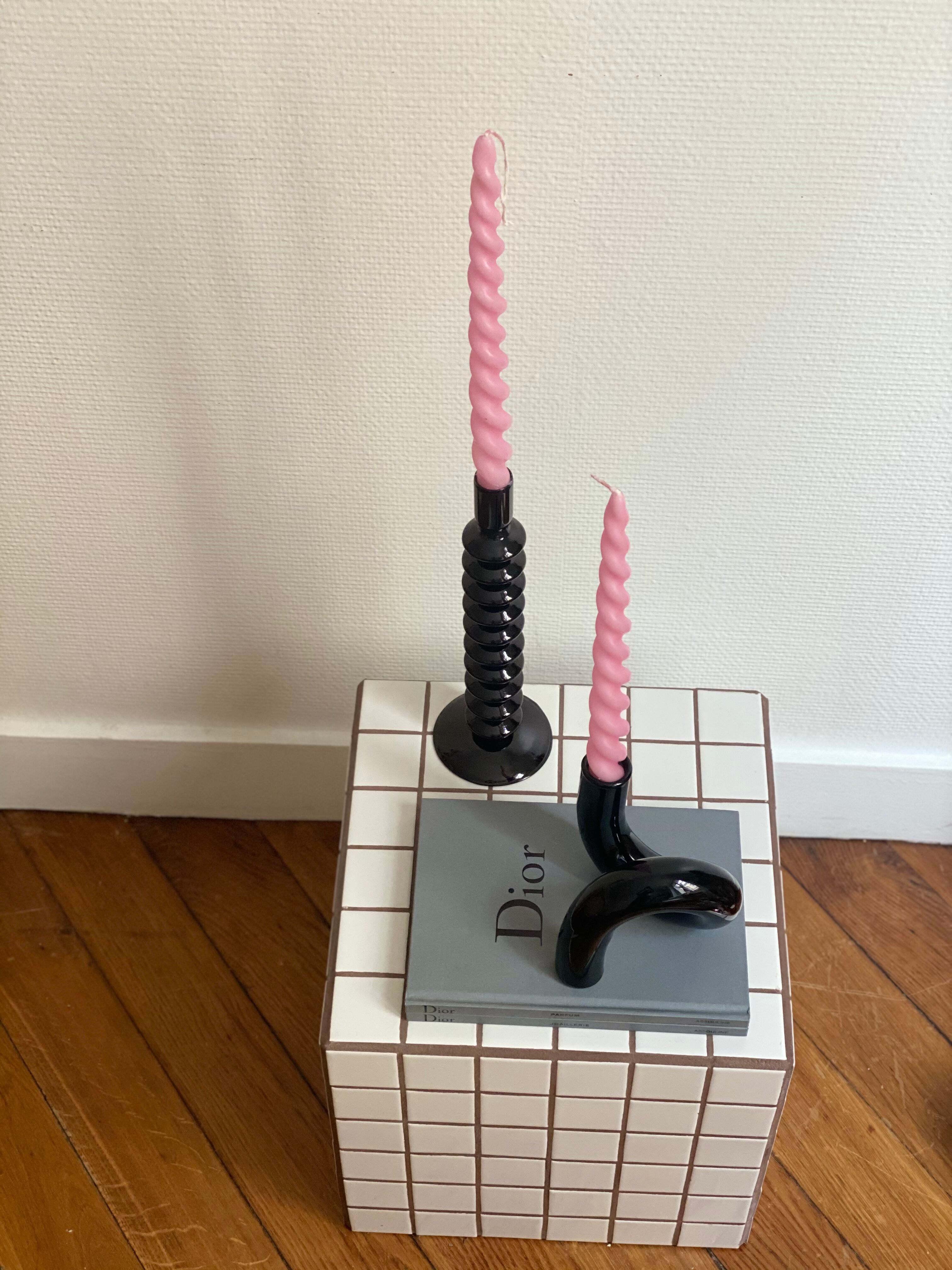 Candlestick candlestick design retro black