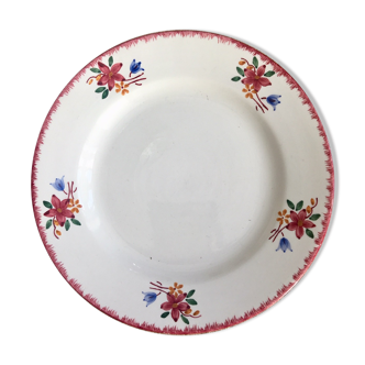 Dessert plate evelyne Digoin Sarreguemines