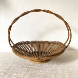 Vintage rattan basket