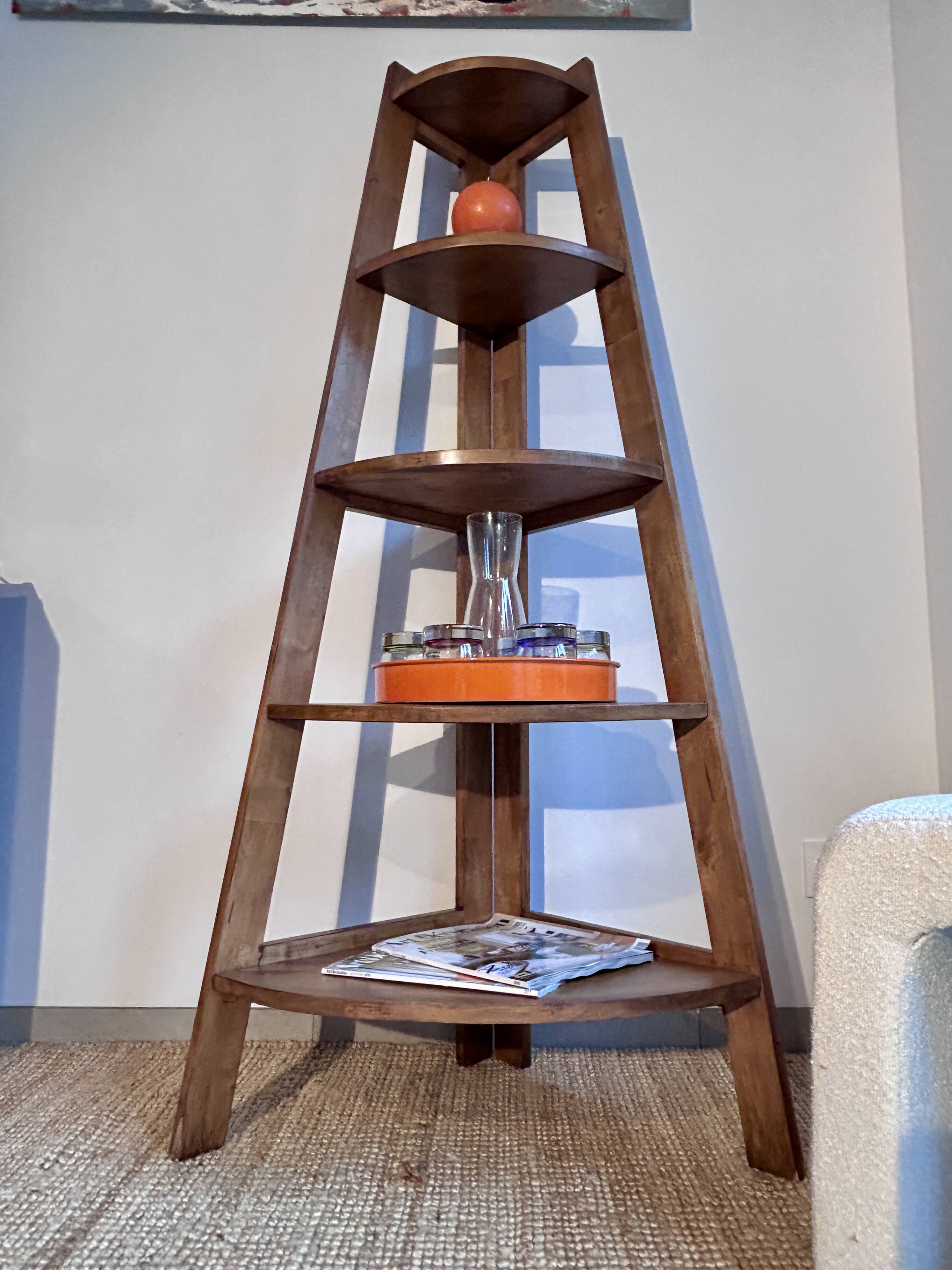 Mid-century reconstruction corner shelf