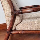 Vintage rattan armchair