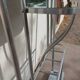 aluminium entrance coat rack, hooks, vintage, industrial
