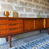 Vintage Scandinavian teak sideboard, 1960.