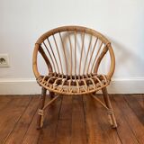 Fauteuil en rotin pour enfant