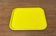 Yellow plastic plateau by Leguval, German, mid-century space age design by Bayer, 1960s.