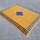 Handmade traditional natural wool rug 2/3 m