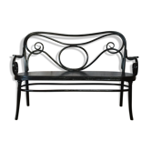 Banquette Thonet laqué noir