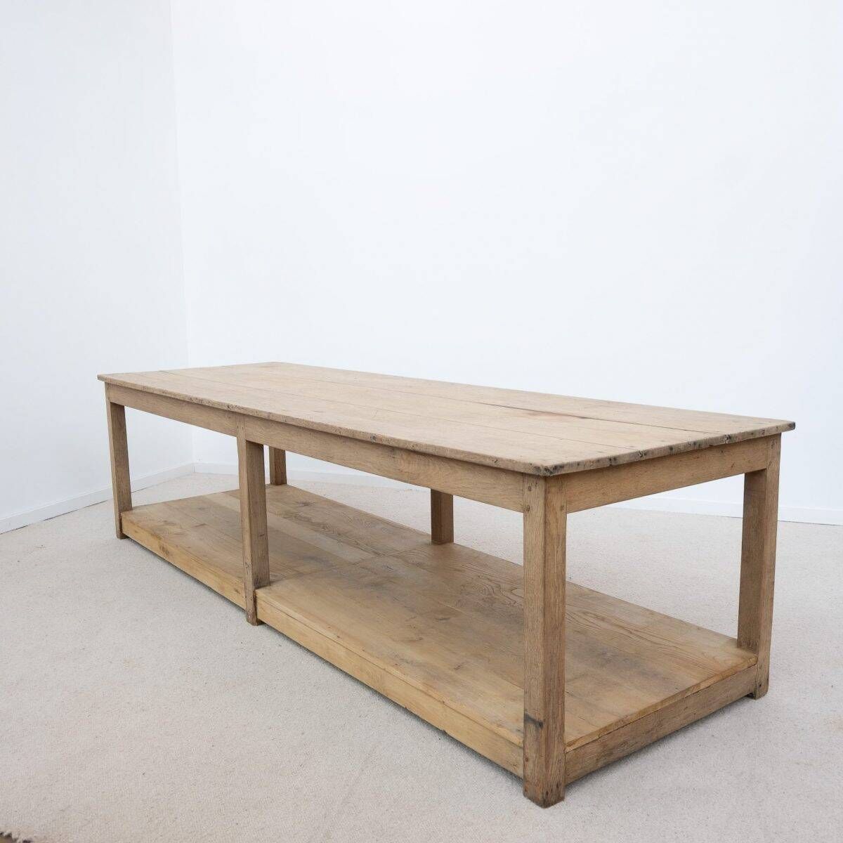 Grande table de drapier en chêne – début XXe siècle