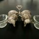 Duo salt shaker and pepper in silver metal color