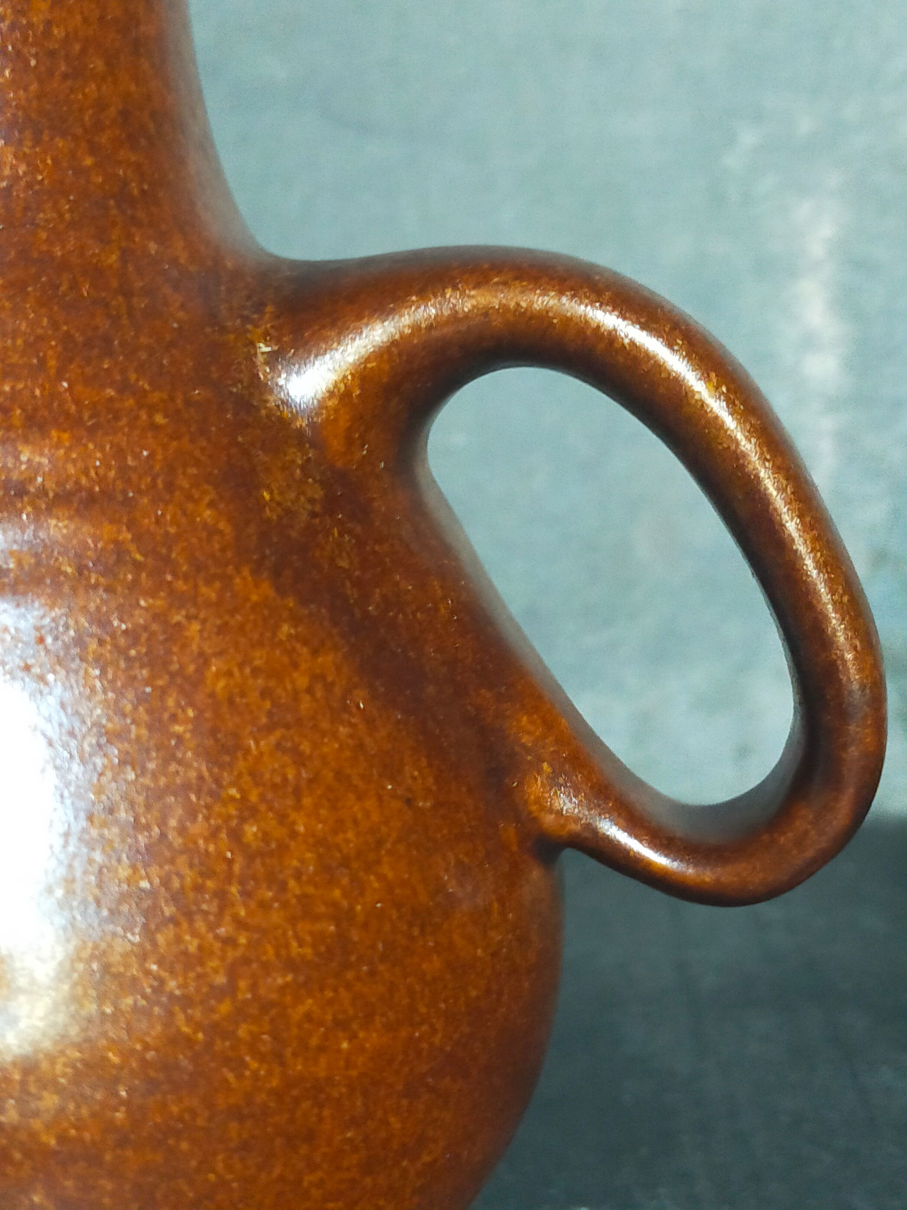 Vintage ceramic handle vase