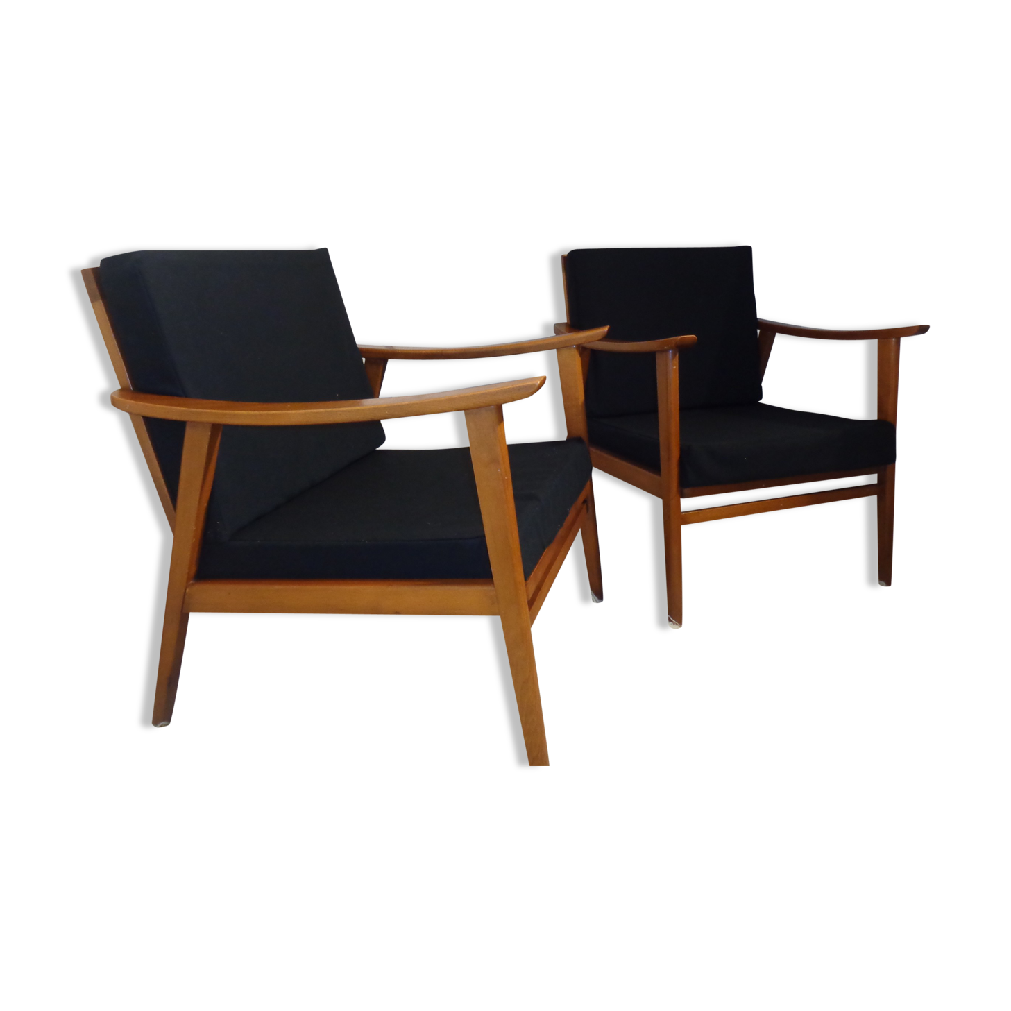 Pair of armchairs scandinavian of the 1960s