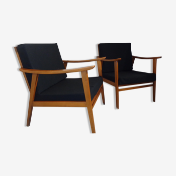 Pair of armchairs scandinavian of the 1960s