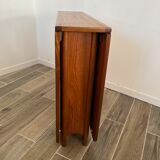 Scandinavian-style teak flap table