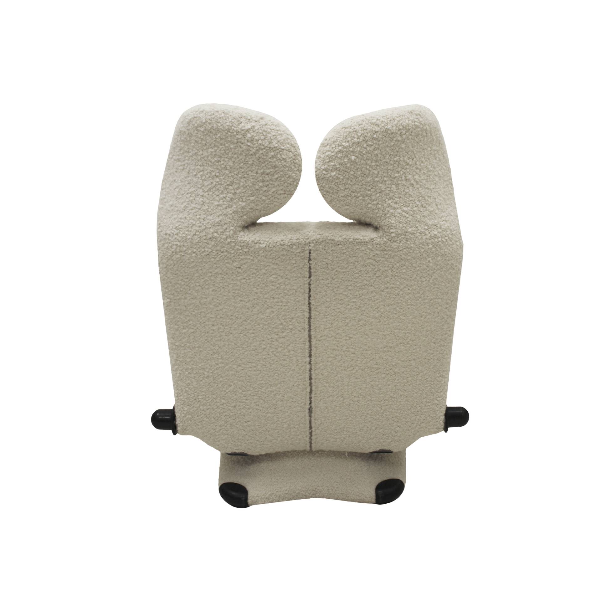 Wink White Armchair Designed by Toshiyuki Kita for Cassina, 1980s