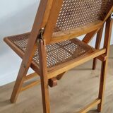 Cannage folding chair 1970